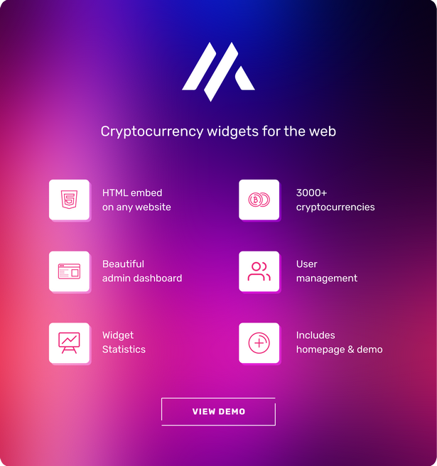 Massive Cryptocurrency Widgets - PHP/HTML Edition - 1